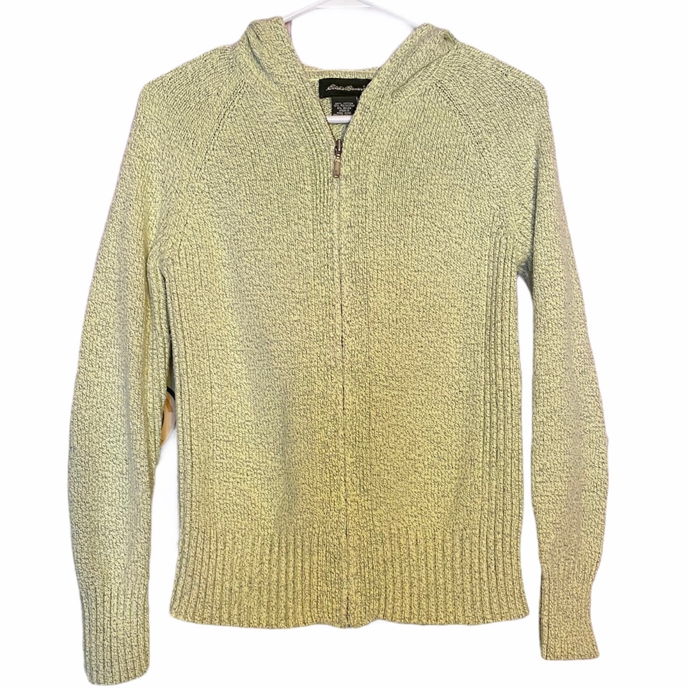 Eddie Bauer Long Sleeve Full Zip Up Sweater Hoodie